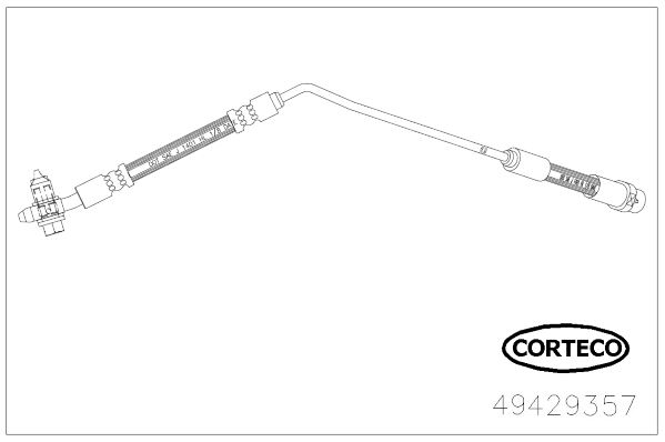 CORTECO 49429357 Fren Sistemleri Fren Hortumları - BMW X5 (E53) uyumlu