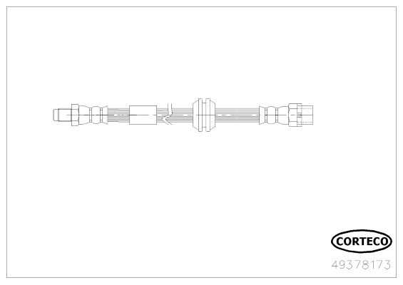 CORTECO 49378173 Fren Sistemleri Fren Hortumları - MINI MINI (R50, R53) uyumlu