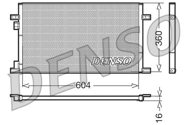 DENSO DCN23019 İklimlendirme Sistemi Klima Radyatörü - RENAULT LAGUNA I (B56_, 556_) uyumlu