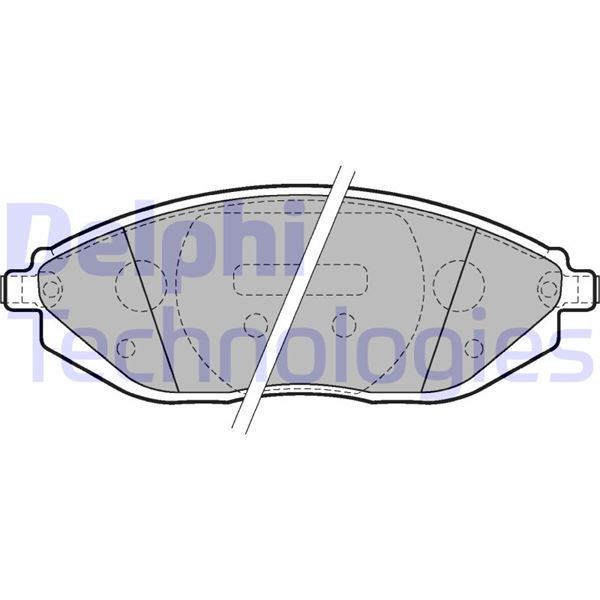 DELPHI LP2218 Fren Sistemleri Fren Balatası - CHEVROLET SPARK (M300) uyumlu