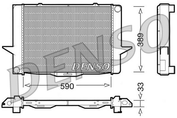 DENSO DRM33040 Soğutma Sistemi Su Soğutucu & Parçaları - VOLVO 850 (854) uyumlu