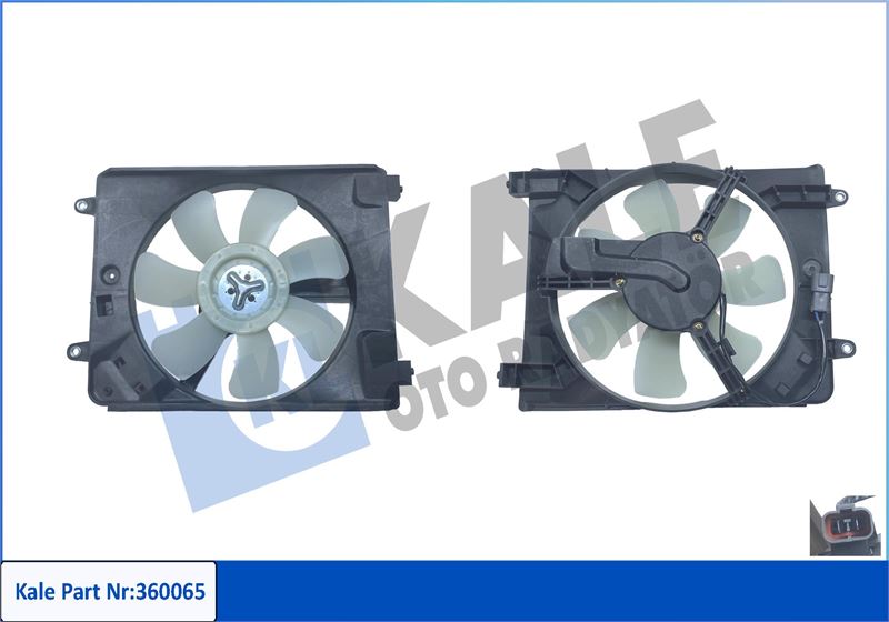 KALE OTO RADYATÖR 360065 Soğutma Sistemi Fan - HONDA CIVIC VIII Sedan (FD, FA) uyumlu