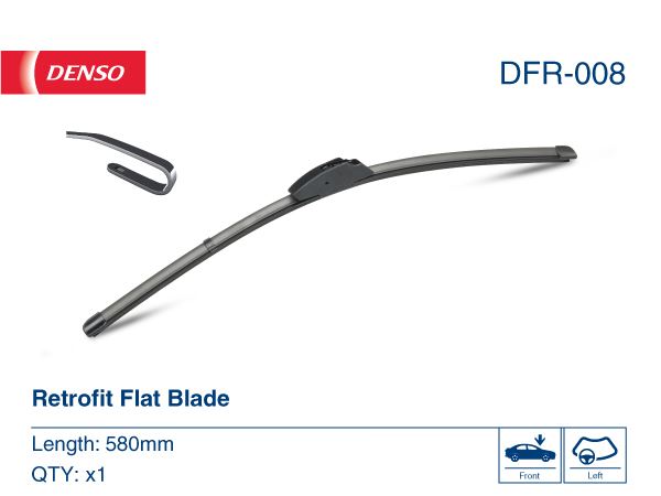 DENSO DFR-008 Kaporta & Gövde Parçaları Silecek Süpürgesi - SAAB 9-5 (YS3E) uyumlu
