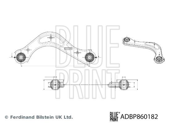 BLUE PRINT ADBP860182 Süspansiyon Sistemi Bugi Kolu - HYUNDAI KONA (OS, OSE, OSI) uyumlu