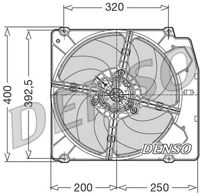 DENSO DER01005 Soğutma Sistemi Fan - FIAT TEMPRA (159_) uyumlu