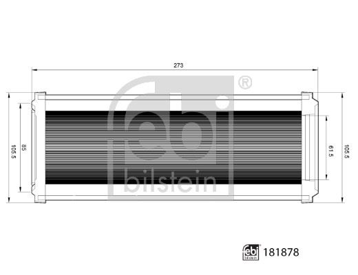 FEBI BILSTEIN 181878 Motor Hava Filtresi - BRANSON Serie-10 uyumlu