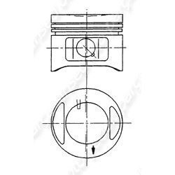 YENMAK 31-04268-060 Motor Piston Seti - FIAT PANDA (169_) uyumlu