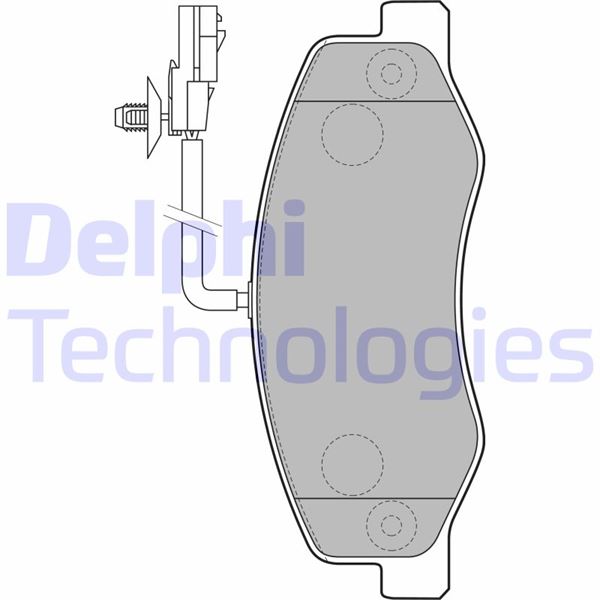DELPHI LP2192 Fren Sistemleri Fren Balatası - NISSAN NV400 Panelvan/Van (X62, X62B) uyumlu