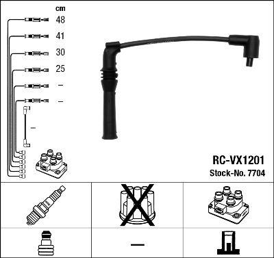 NGK 7704 Ateşleme Sistemi Ateşleme Kablosu