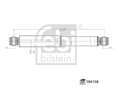 FEBI BILSTEIN 194158 Süspansiyon Sistemi Amortisör - VW AMAROK (2HA, 2HB, S1B, S6B, S7A, S7B, AGD) uyumlu