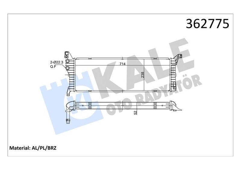 KALE OTO RADYATÖR 362775 Motor Basınç Regülatörü - VW MULTIVAN T6 (SGF, SGM, SGN, SHM, SHN) uyumlu