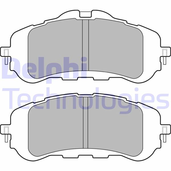 DELPHI LP2506 Fren Sistemleri Fren Balatası - PEUGEOT 308 II (LB_, LP_, LW_, LH_, L3_) uyumlu