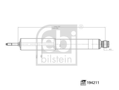 FEBI BILSTEIN 194211 Süspansiyon Sistemi Amortisör - TOYOTA HIACE III Minibüs/Otobüs (_H5_, _H6_, _H7_, _H8_, _H9_) uyumlu