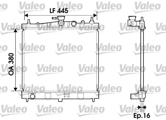 VALEO 734246 Soğutma Sistemi Su Soğutucu & Parçaları - NISSAN MICRA III (K12) uyumlu