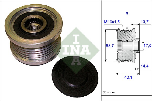Schaeffler INA 535 0202 10 Elektrik Sistemi Alternatör - OPEL ASTRA J Sports Tourer (P10) uyumlu