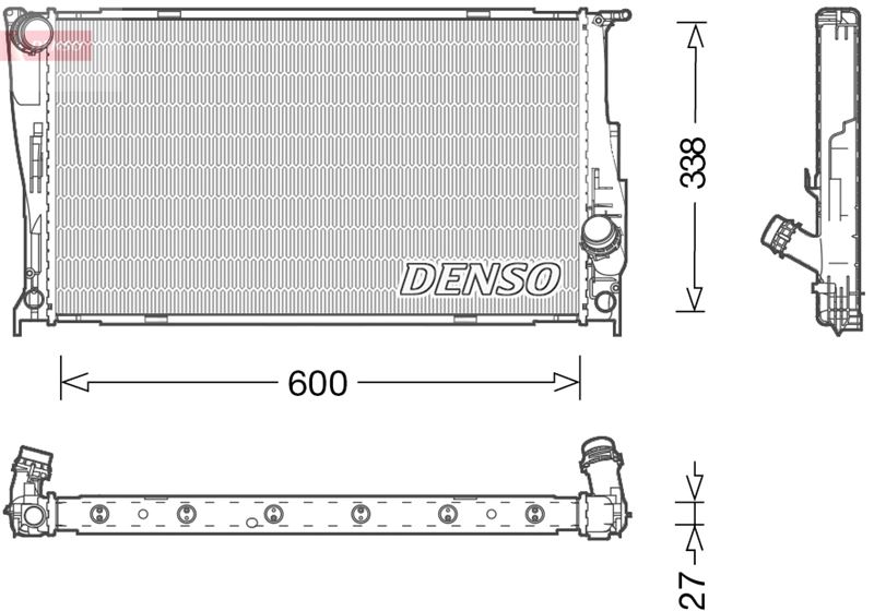 DENSO DRM05003 Soğutma Sistemi Su Soğutucu & Parçaları - BMW X1 (E84) uyumlu
