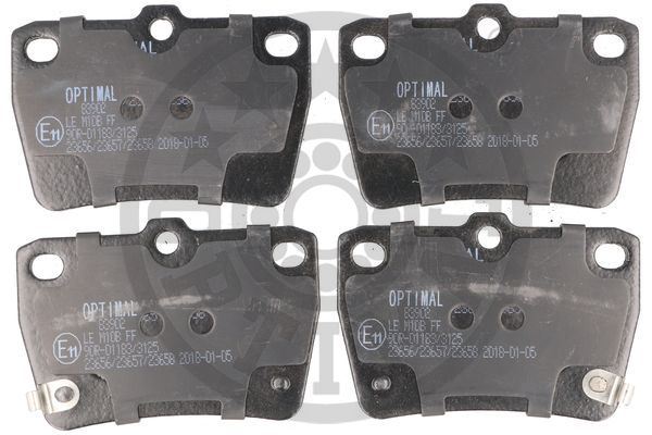 OPTIMAL BP-83902 Fren Sistemleri Fren Balatası - TOYOTA RAV 4 II (_A2_) uyumlu