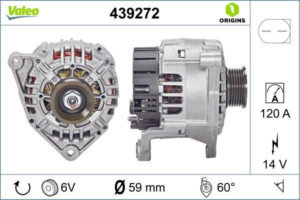 VALEO 439272 Elektrik Sistemi Alternatör - AUDI A6 C5 (4B2, 4B4) uyumlu