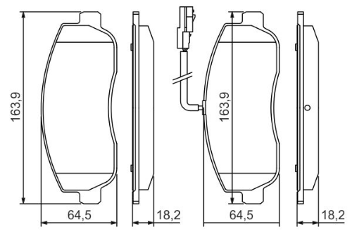 BOSCH 0 986 494 498 Fren Sistemleri Fren Balatası - OPEL MOVANO B Minibüs/Otobüs (X62) uyumlu