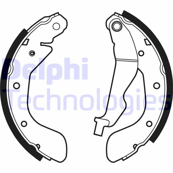 DELPHI LS1969 Fren Sistemleri Fren Pabucu - CHEVROLET AVEO / KALOS Sedan (T250, T255) uyumlu