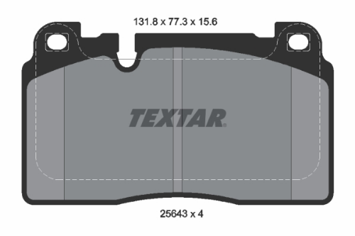 TEXTAR 2564302 Fren Sistemleri Fren Balatası - AUDI Q5 (8RB) uyumlu