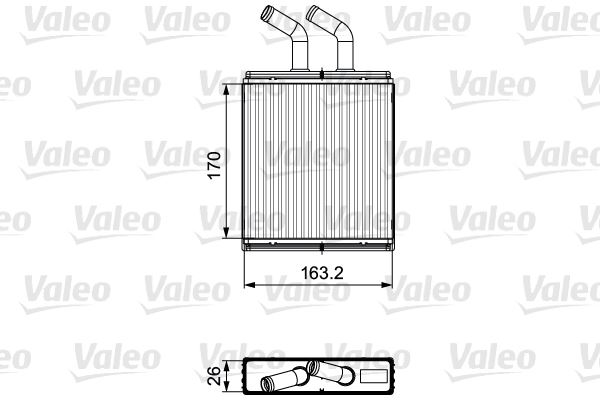 VALEO 811561 İklimlendirme Sistemi İç Mekan Isı Değiştirici - KIA RIO I Hatchback (DC) uyumlu
