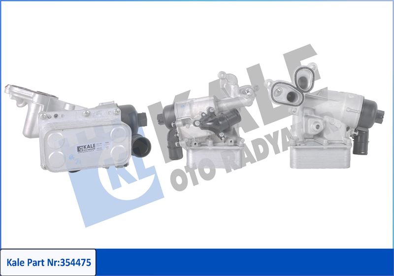 KALE OTO RADYATÖR 354475 Motor Yağ Soğutucusu - NISSAN X-TRAIL II (T31) uyumlu