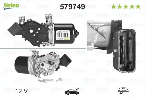 VALEO 579749 Kaporta & Gövde Parçaları Cam Silecek Mekanizması - CITROËN DS3 (SA_) uyumlu