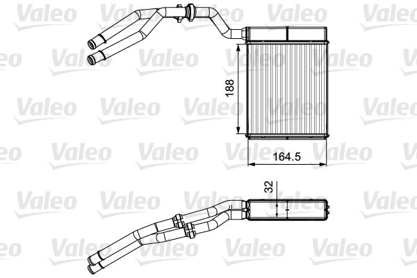 VALEO 811515 İklimlendirme Sistemi İç Mekan Isı Değiştirici - FORD MONDEO IV Turnier (BA7) uyumlu