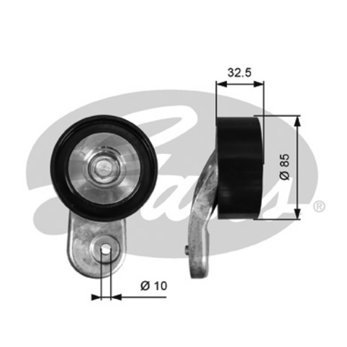 GATES T36643 Motor Yönlendirme & Kılavuz Makarası - MERCEDES-BENZ INTEGRO (O 550) uyumlu