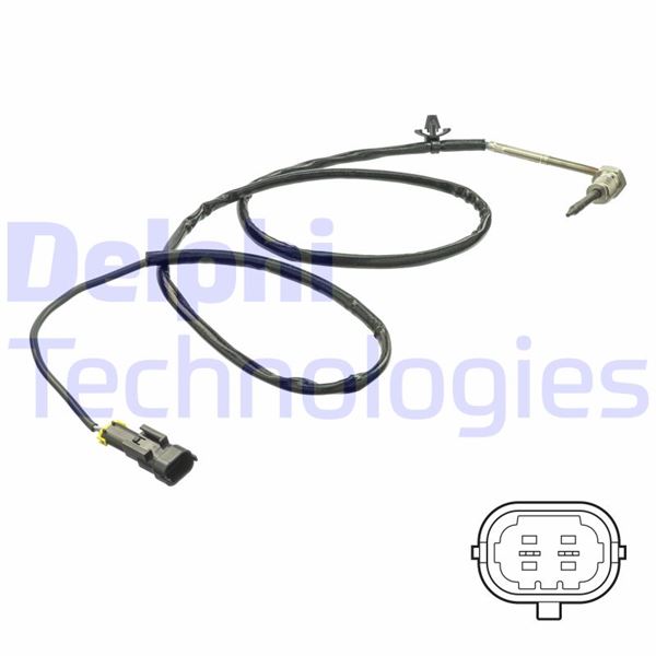 DELPHI TS30163 Emme & Egzoz Sistemi Egzoz Sensörleri - SAAB 9-3 Cabrio (YS3F) uyumlu