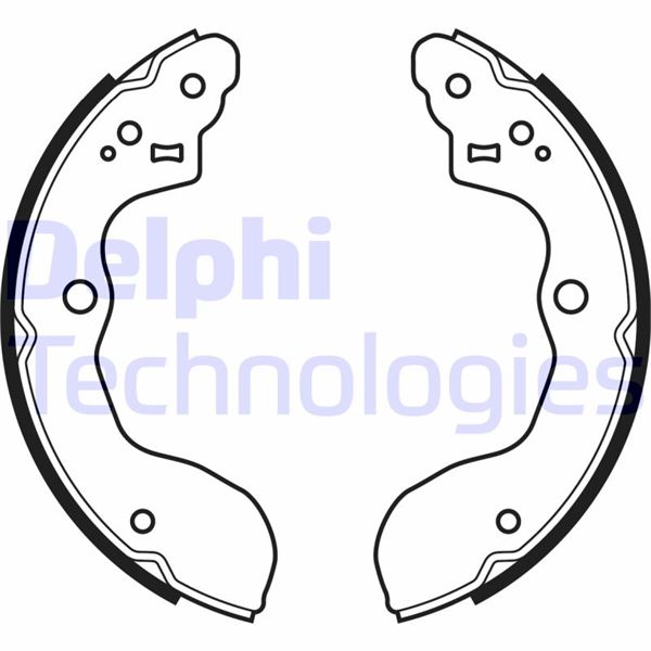 DELPHI LS2071 Fren Sistemleri Fren Pabucu - SUZUKI SX4 Sedan (GY, RW) uyumlu