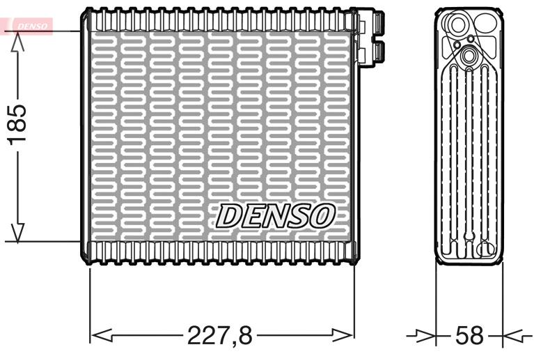 DENSO DEV09011 İklimlendirme Sistemi Evaporatör - FIAT STILO (192_) uyumlu