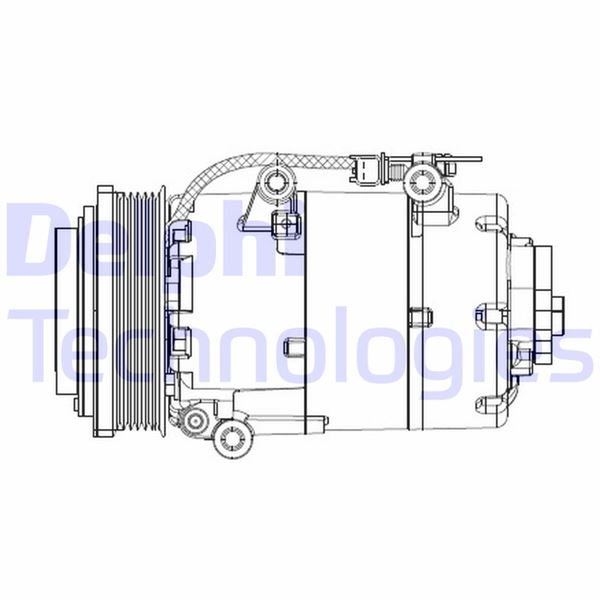 DELPHI CS20358 İklimlendirme Sistemi Kompresör Parçaları - FORD FOCUS II (DA_, HCP, DP) uyumlu
