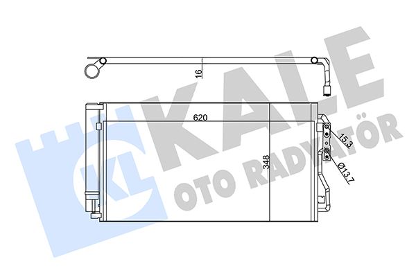 KALE OTO RADYATÖR 350530 İklimlendirme Sistemi Klima Radyatörü - BMW 1 (F20) uyumlu