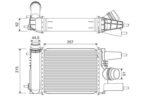 VALEO 822916 Motor Turbo Radyatörü - NISSAN JUKE (F15) uyumlu