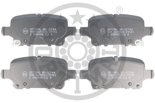 OPTIMAL BP-12744 Fren Sistemleri Fren Balatası - OPEL ASTRA K (B16) uyumlu