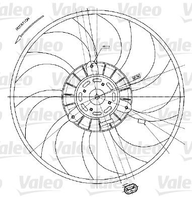 VALEO 698424 Soğutma Sistemi Fan - RENAULT MASTER II Panelvan/Van (FD) uyumlu