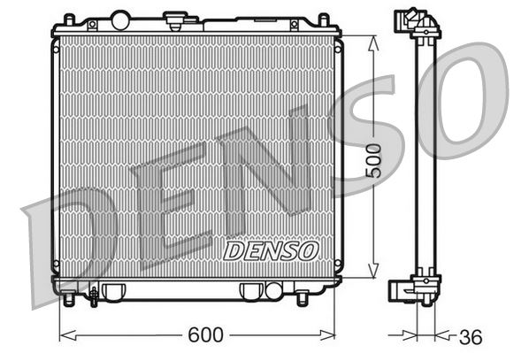 DENSO DRM45014 Soğutma Sistemi Su Soğutucu & Parçaları - MITSUBISHI PAJERO II (V3_W, V2_W, V4_W, V5_W) uyumlu
