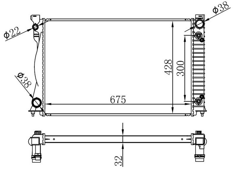 Su Radyatörü - BAU064032 Ürün Görseli