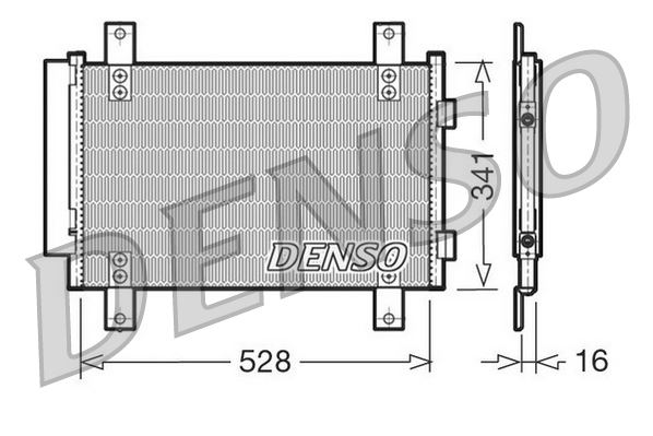 DENSO DCN21007 İklimlendirme Sistemi Klima Radyatörü - PEUGEOT BOXER Minibüs/Otobüs (244, Z_) uyumlu