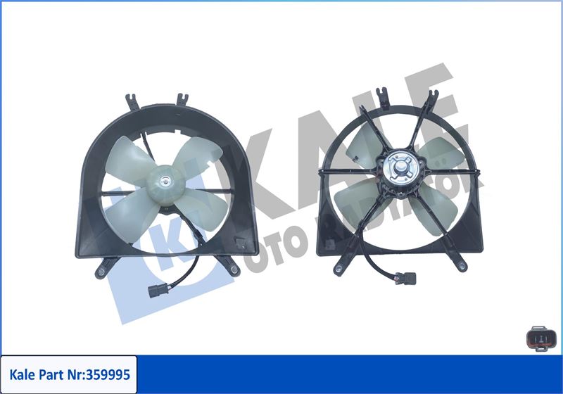 KALE OTO RADYATÖR 359995 Soğutma Sistemi Fan - HONDA CRX III (EH, EG) uyumlu