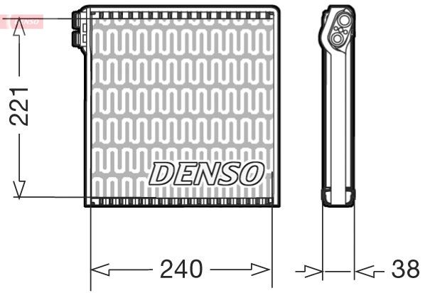 DENSO DEV09102 İklimlendirme Sistemi Evaporatör - FIAT DUCATO Minibüs/Otobüs (250_) uyumlu