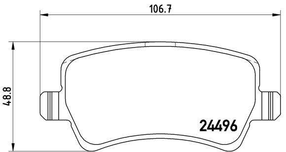 BREMBO P 86 021 Fren Sistemleri Fren Balatası - VOLVO V60 I (155) uyumlu