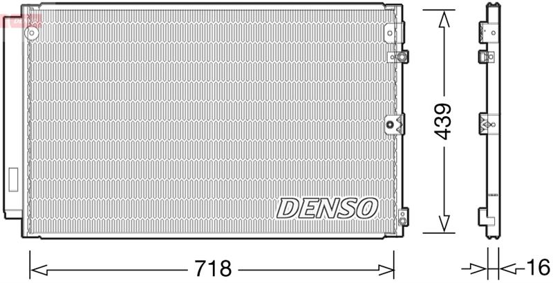 DENSO DCN51011 İklimlendirme Sistemi Klima Radyatörü - LEXUS LS (_F3_) uyumlu