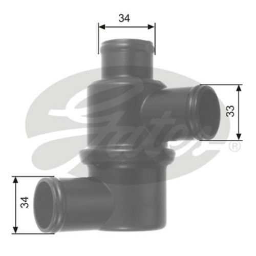 GATES TH14580 Motor Termostat - LADA 1200-1600 uyumlu