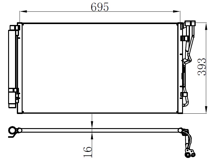 Klima Radyatörü - CHY636012 Ürün Görseli