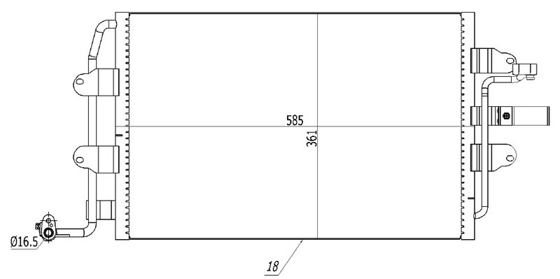 Klima Radyatörü - CVW540018 Ürün Görseli
