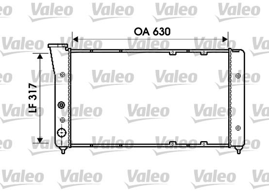 VALEO 734606 Soğutma Sistemi Su Soğutucu & Parçaları - VW GOLF II (19E, 1G1) uyumlu