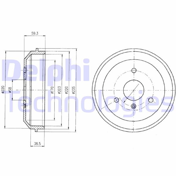 DELPHI BF465 Fren Sistemleri Fren Kampanası - SMART FORTWO Coupe (451) uyumlu
